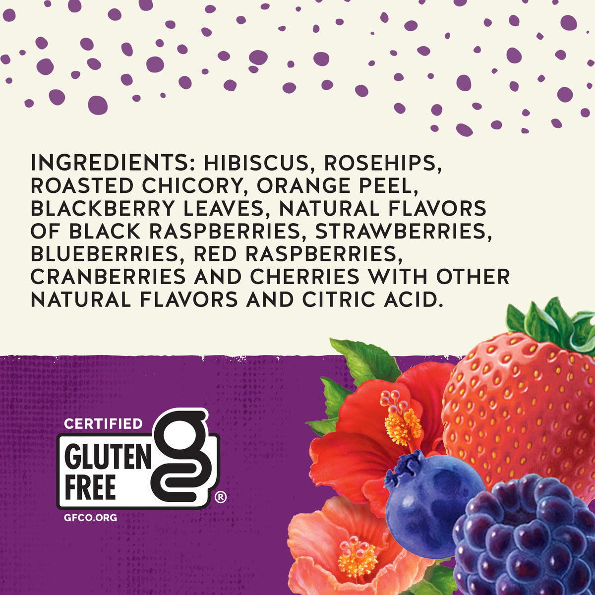 Celestial Seasonings Wild Berry Zinger Caffeine-Free Herbal Tea Bags 1.6 oz 20 Count