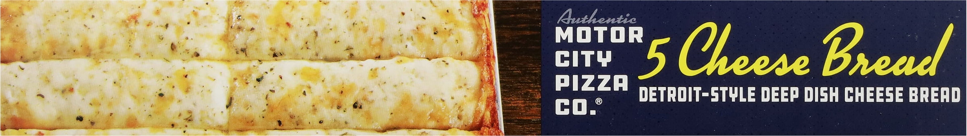 Authentic Motor City Pizza Co. Detroit Style 5 Cheese Bread 22.43 Oz Frozen