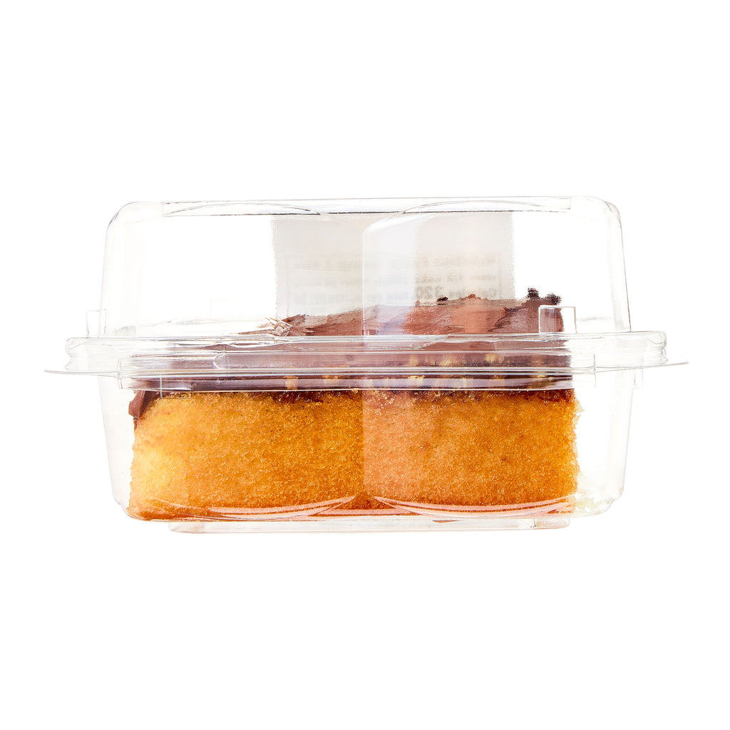 Yellow Cake Square With Chocolate Icing 6 Oz Freshness Guaranteed