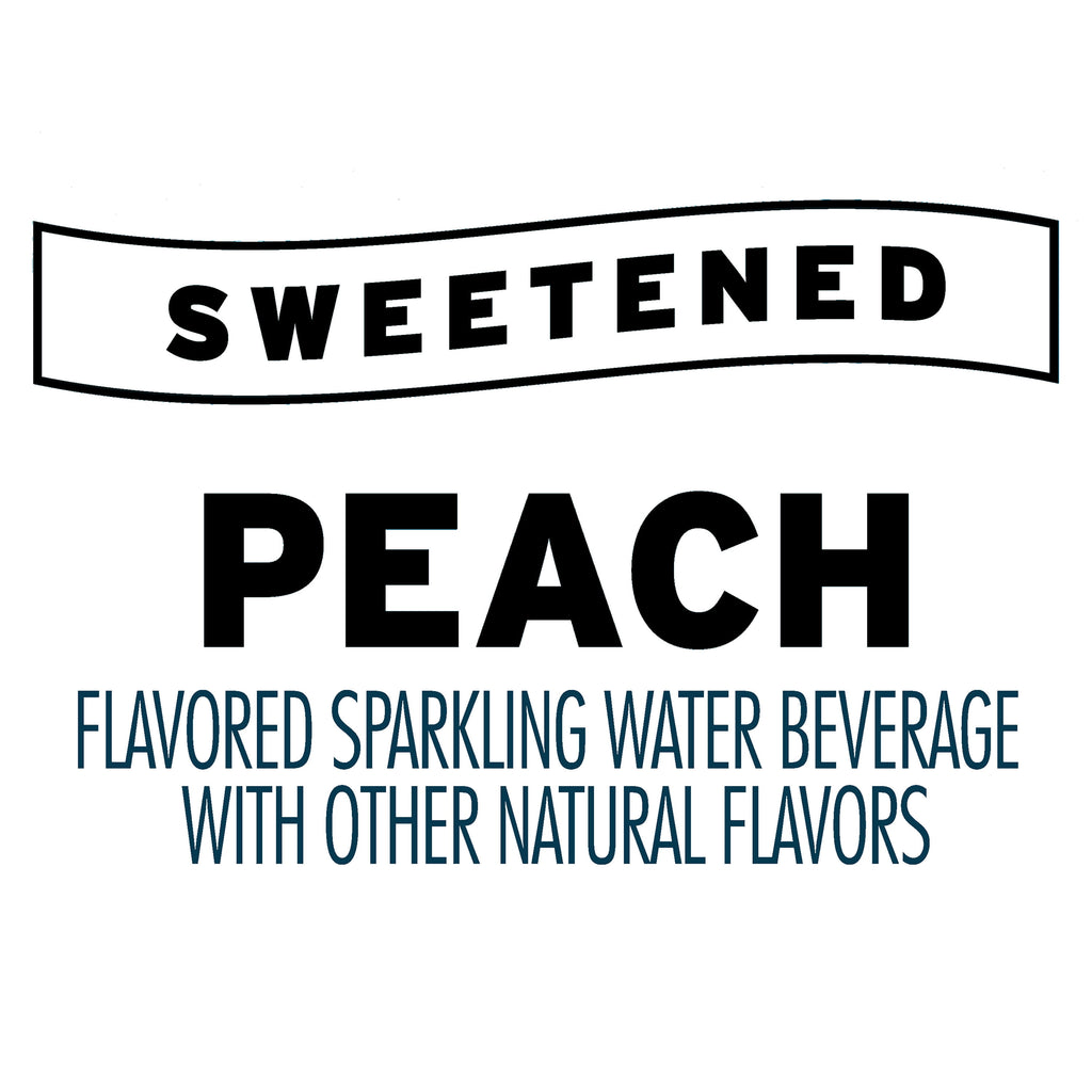 Clear American Golden Peach Sparkling Water 12 fl oz Cans 12 Pack