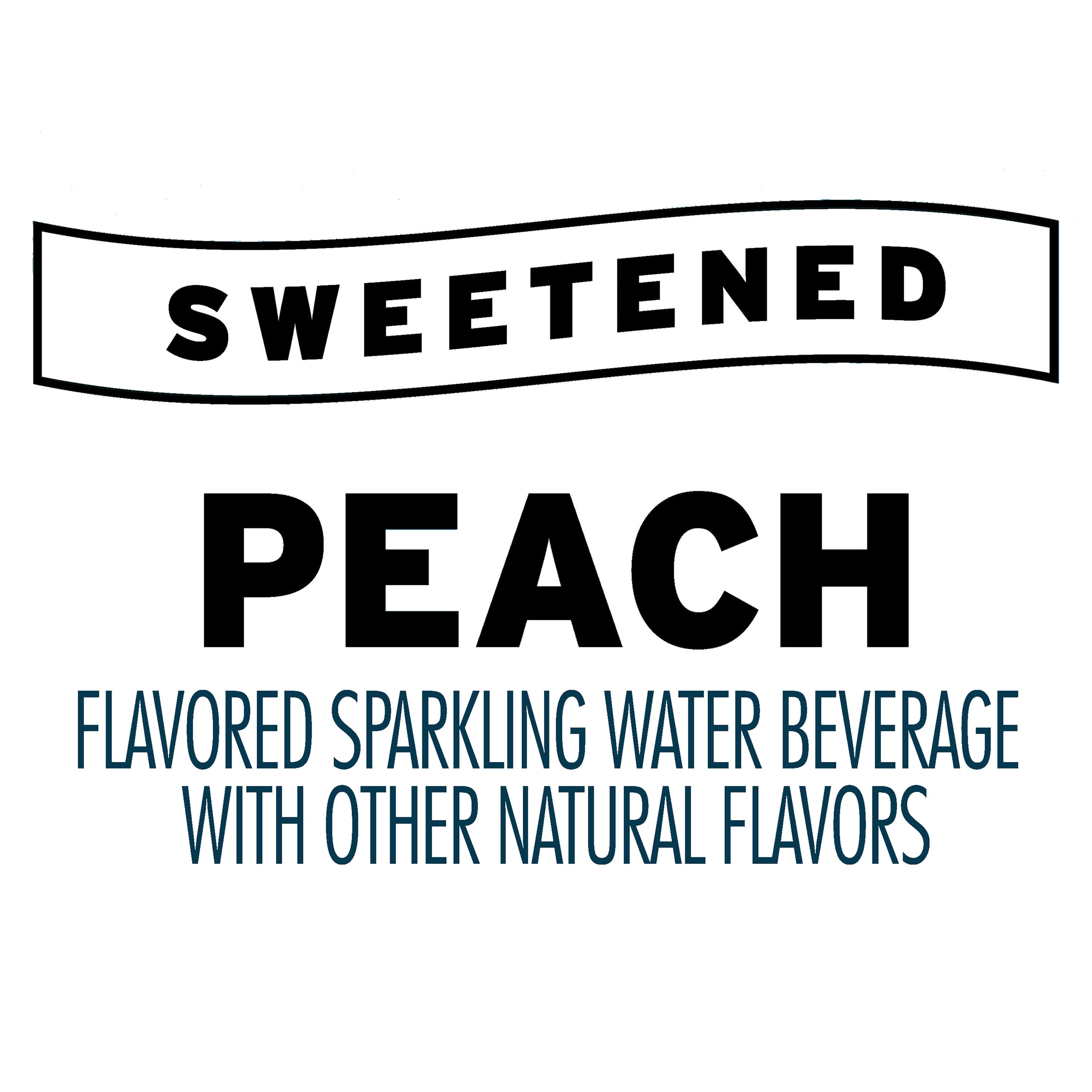 Clear American Golden Peach Sparkling Water 12 fl oz Cans 12 Pack