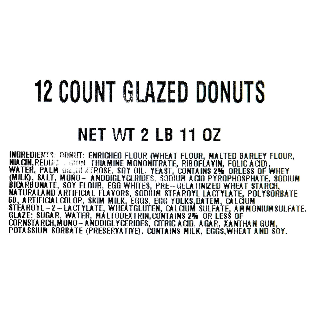 Glazed Donuts 27 Oz 12 Count Freshness Guaranteed