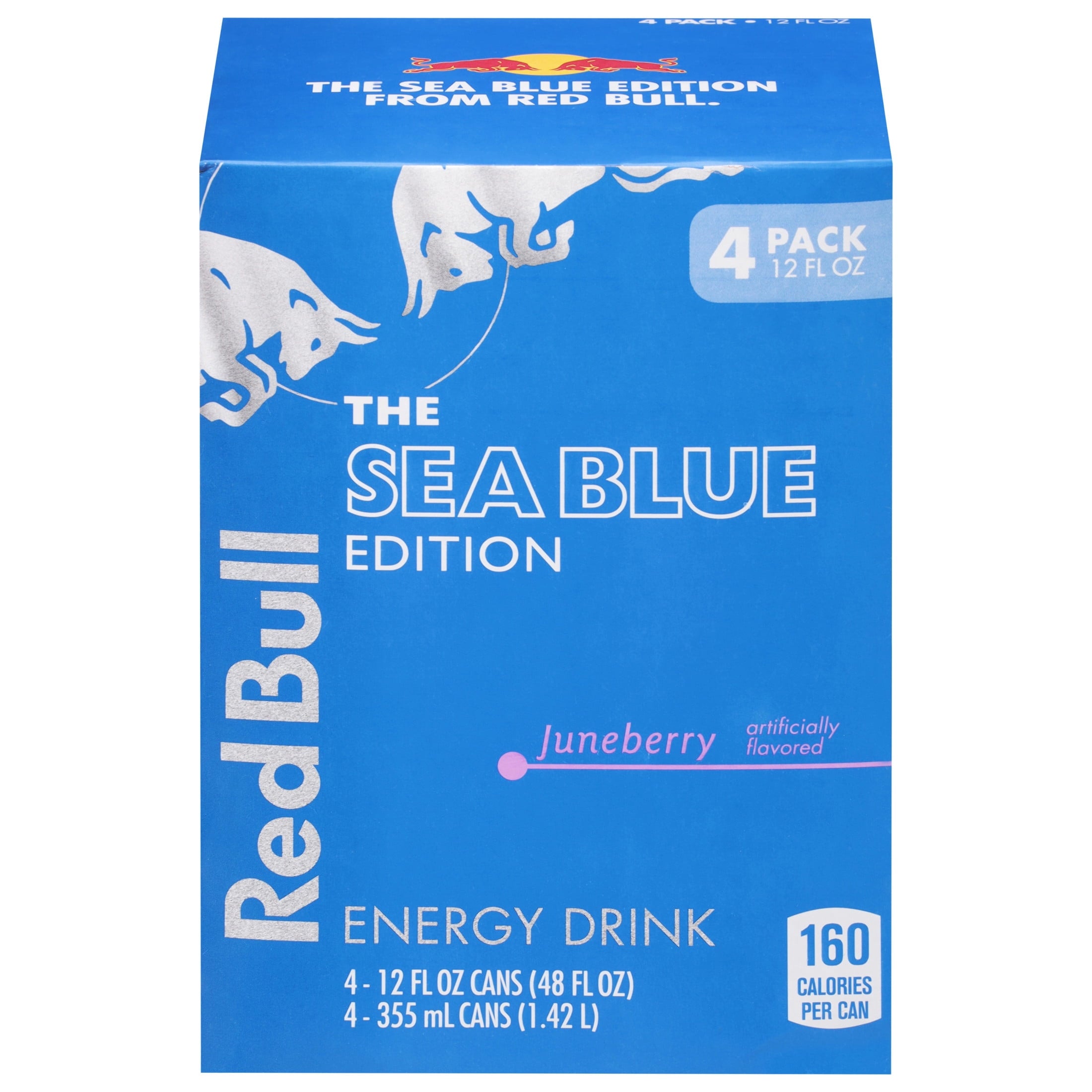 Red Bull Sea Blue Edition Juneberry Energy Drink 12 fl oz 4 Pack Cans