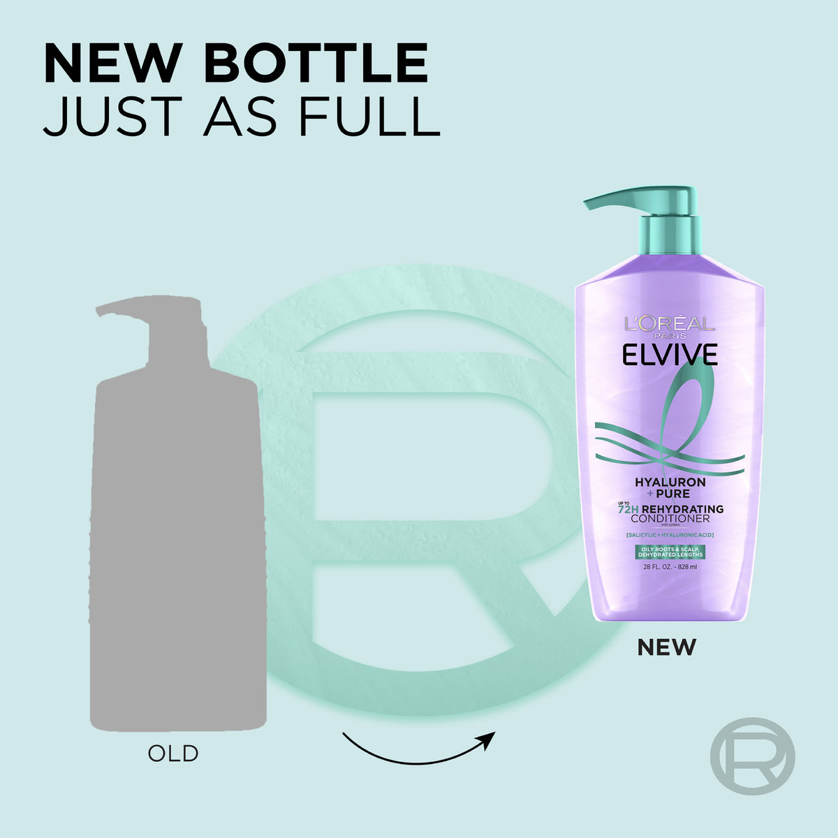 L'Oreal Paris Elvive Hyaluron Pure Rehydrating Conditioner for Oily Hair 28 fl oz