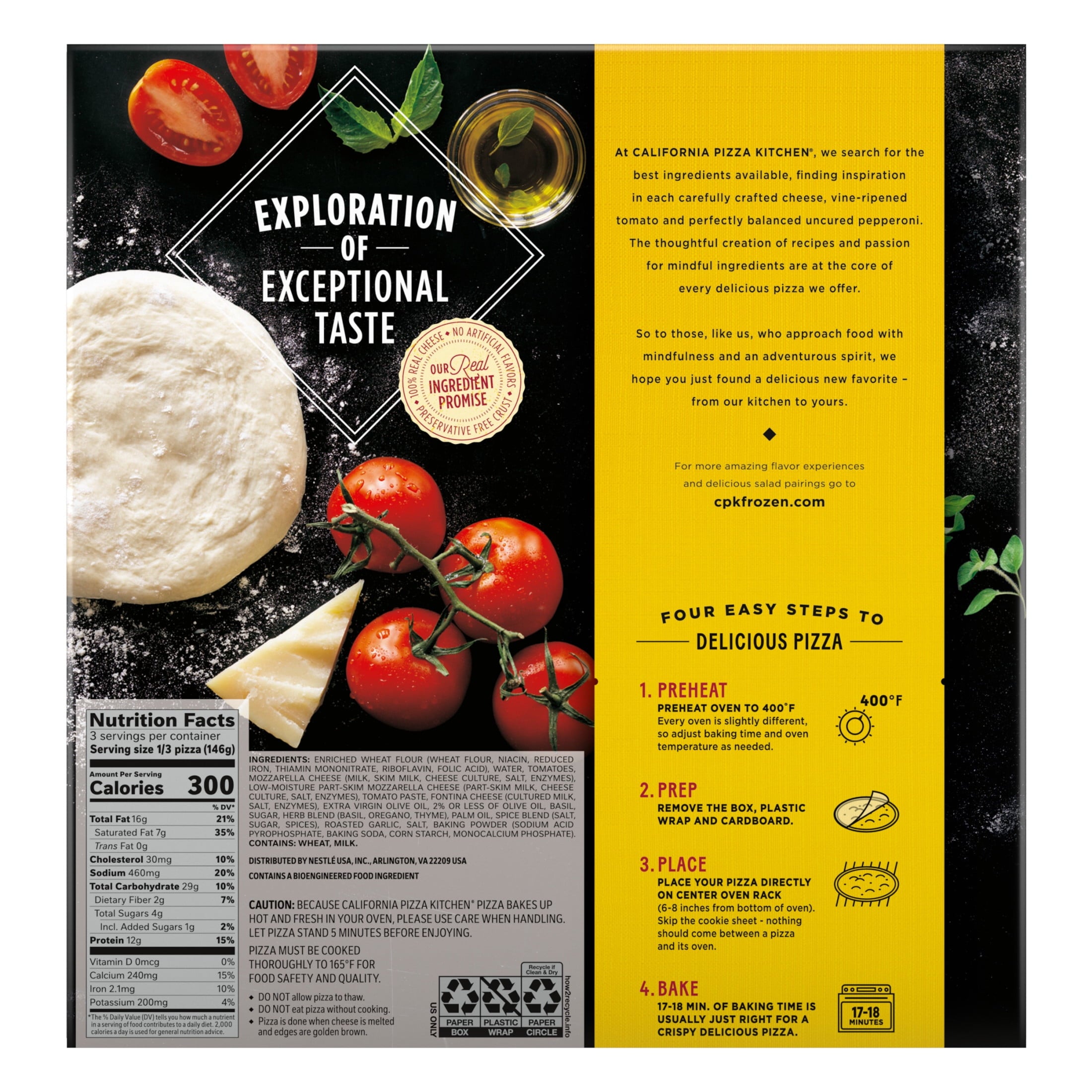 California Pizza Kitchen Margherita Thin Crust Frozen Pizza 15.5 Oz