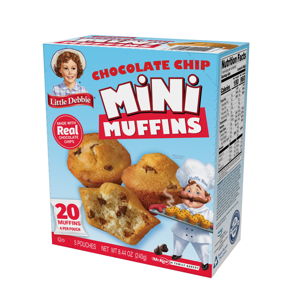 Chocolate Chip Mini Muffins 8.44 Oz 5 Count Little Debbie
