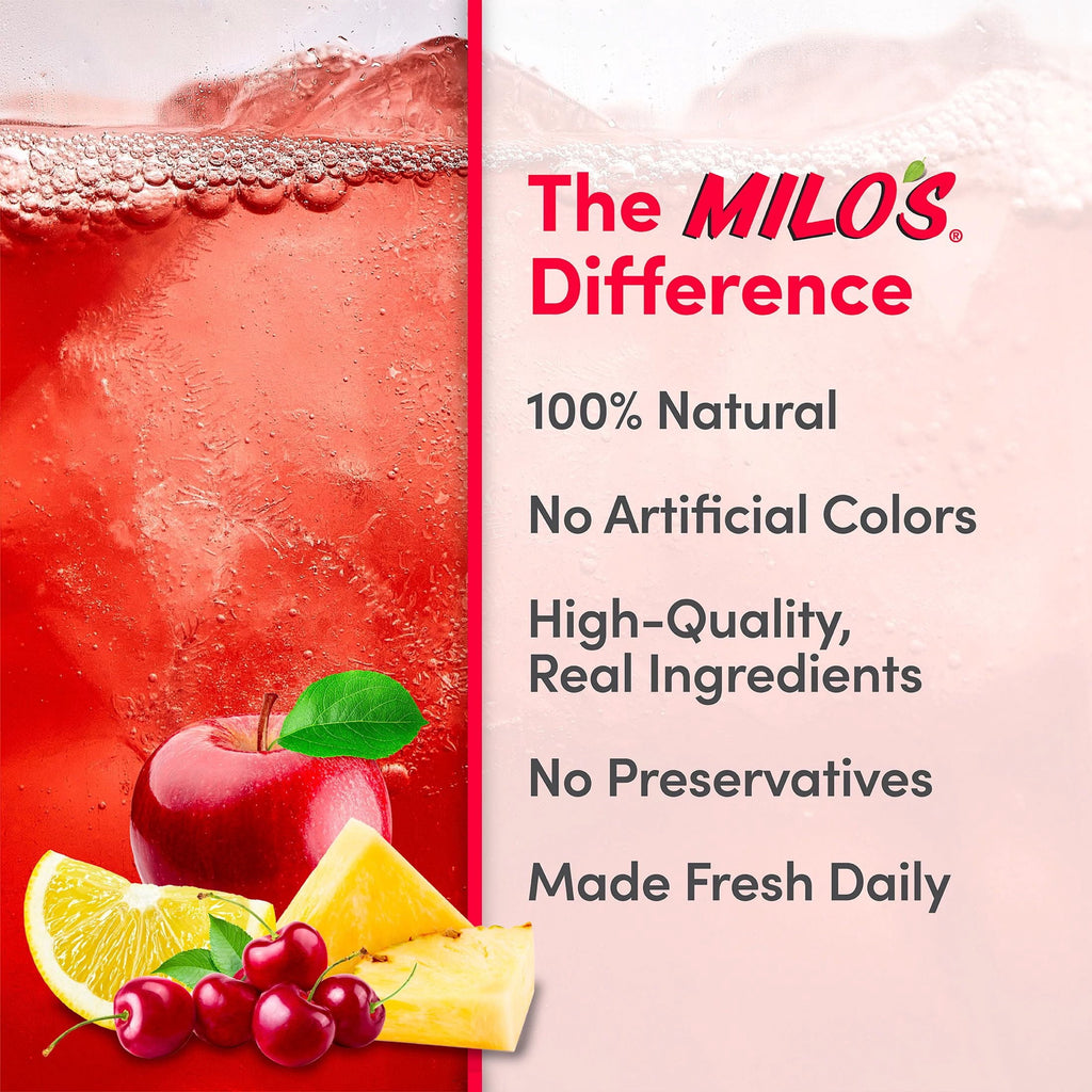 Milo's Fruit Punch 100% Natural Juice Drink Pulp-Free 128 fl oz