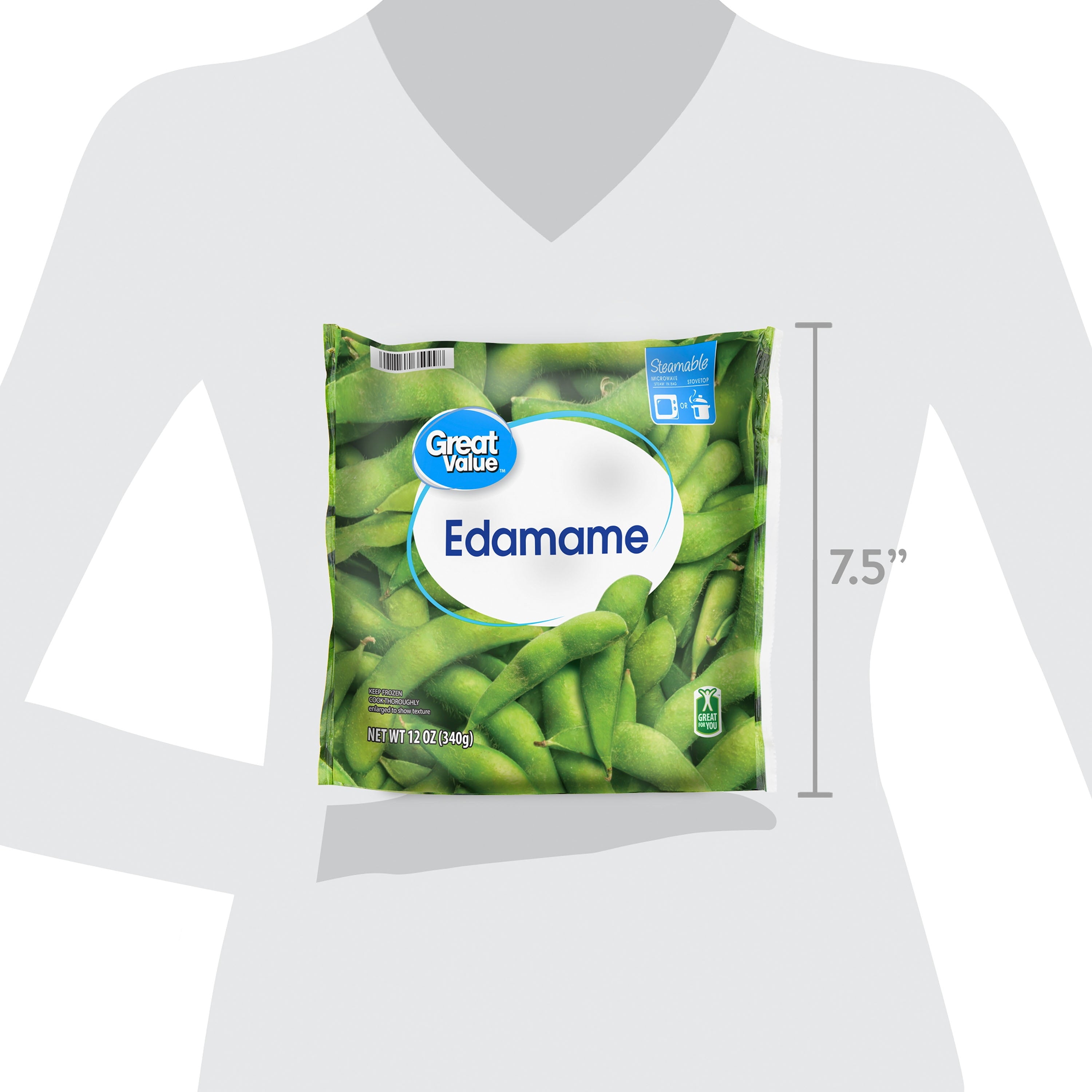 Great Value Edamame Frozen 12 Oz