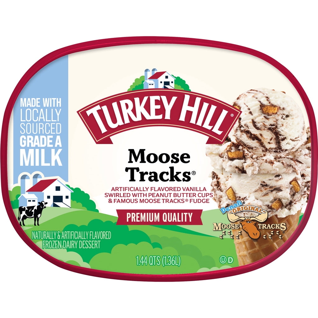 Turkey Hill Moose Tracks Premium Ice Cream 46 Fl Oz