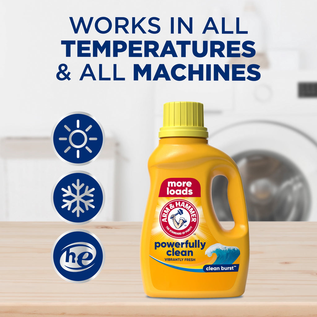 ARM & HAMMER Clean Burst Liquid Laundry Detergent 43 fl oz 43 Loads