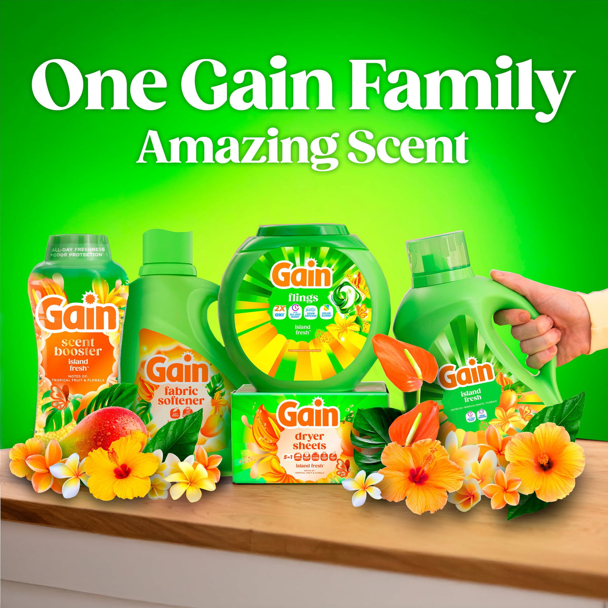 Gain Liquid Laundry Detergent Island Fresh Scent 81 fl oz 61 Loads