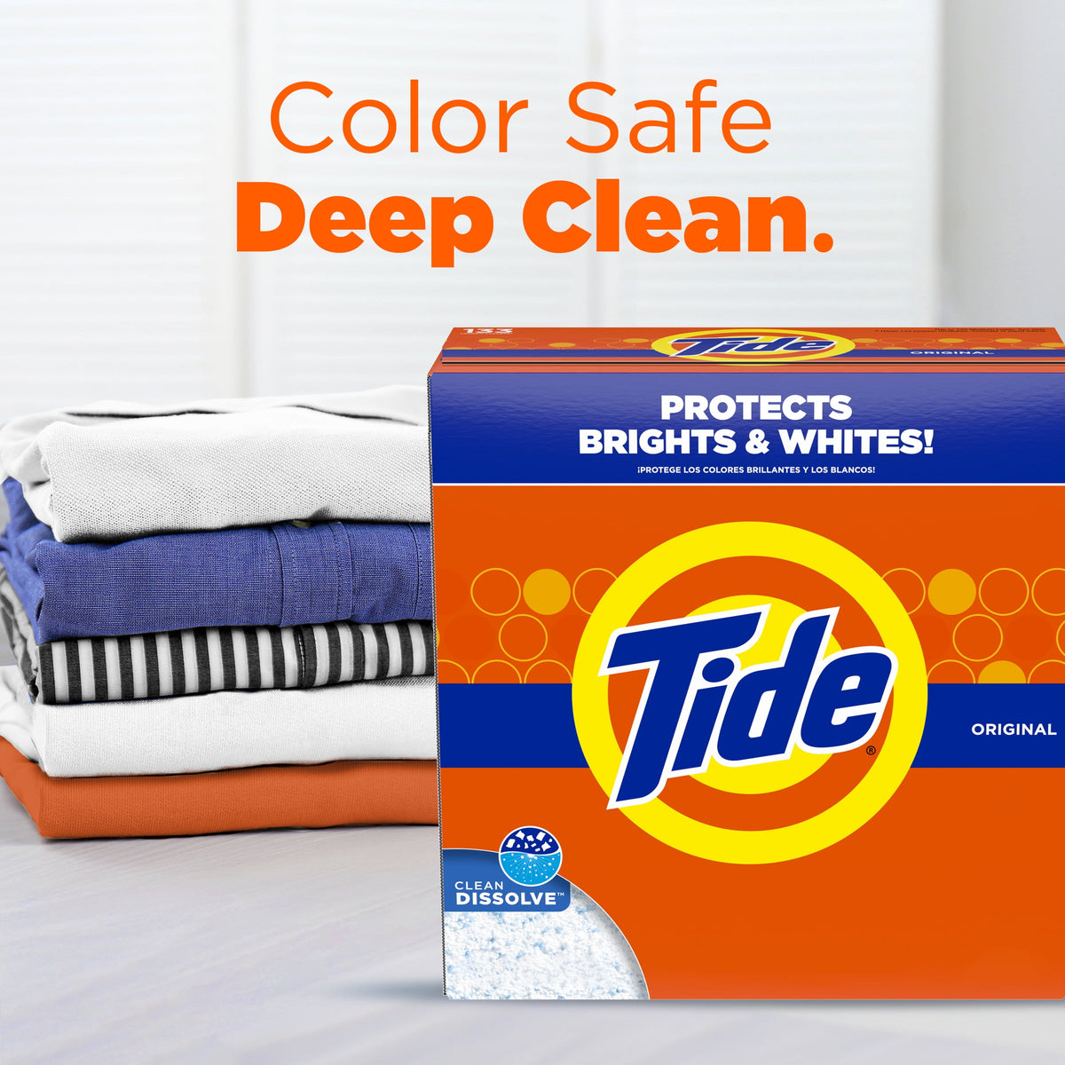 Tide Powder Laundry Detergent Original Scent 50 oz 44 Loads