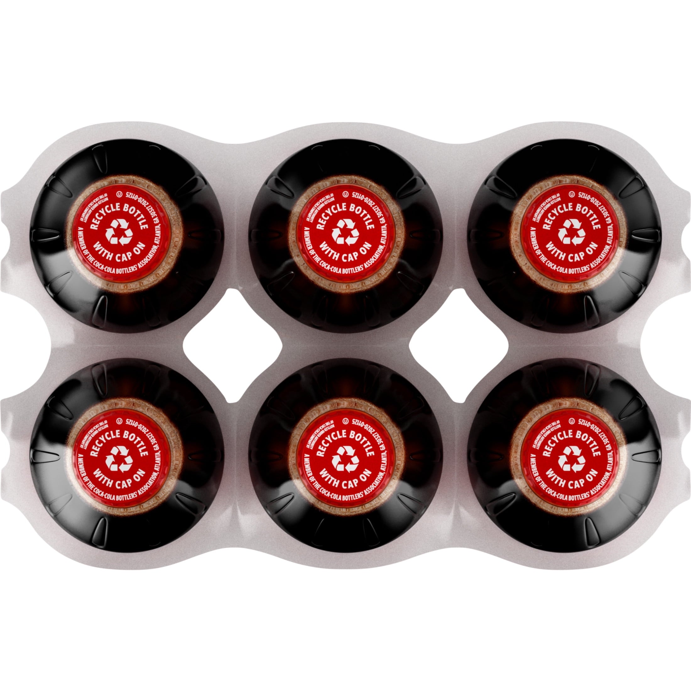 Cherry Soda Pop Bottles 16.9 Fl Oz 6 Pack Coca-Cola