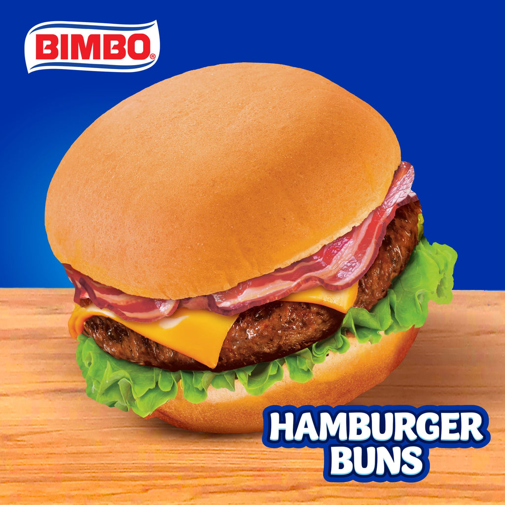White Hamburger Buns 15 Oz 8 Count Bimbo Bimbollos