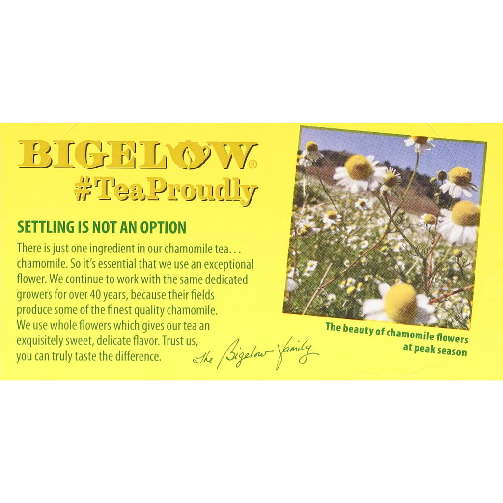 Bigelow Cozy Chamomile Herbal Tea Bags Caffeine Free 20 Count