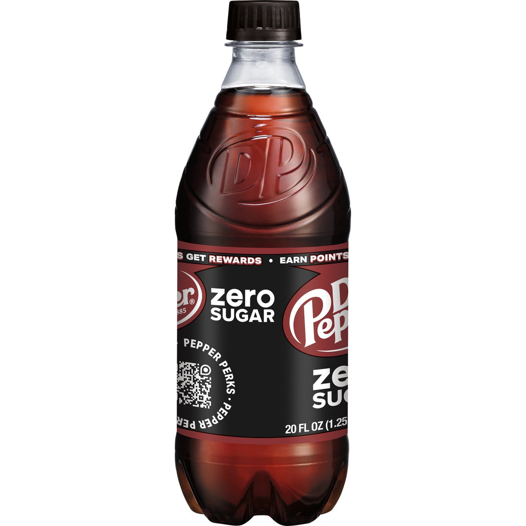 Zero Sugar Soda Pop Bottle 20 Fl Oz Dr Pepper