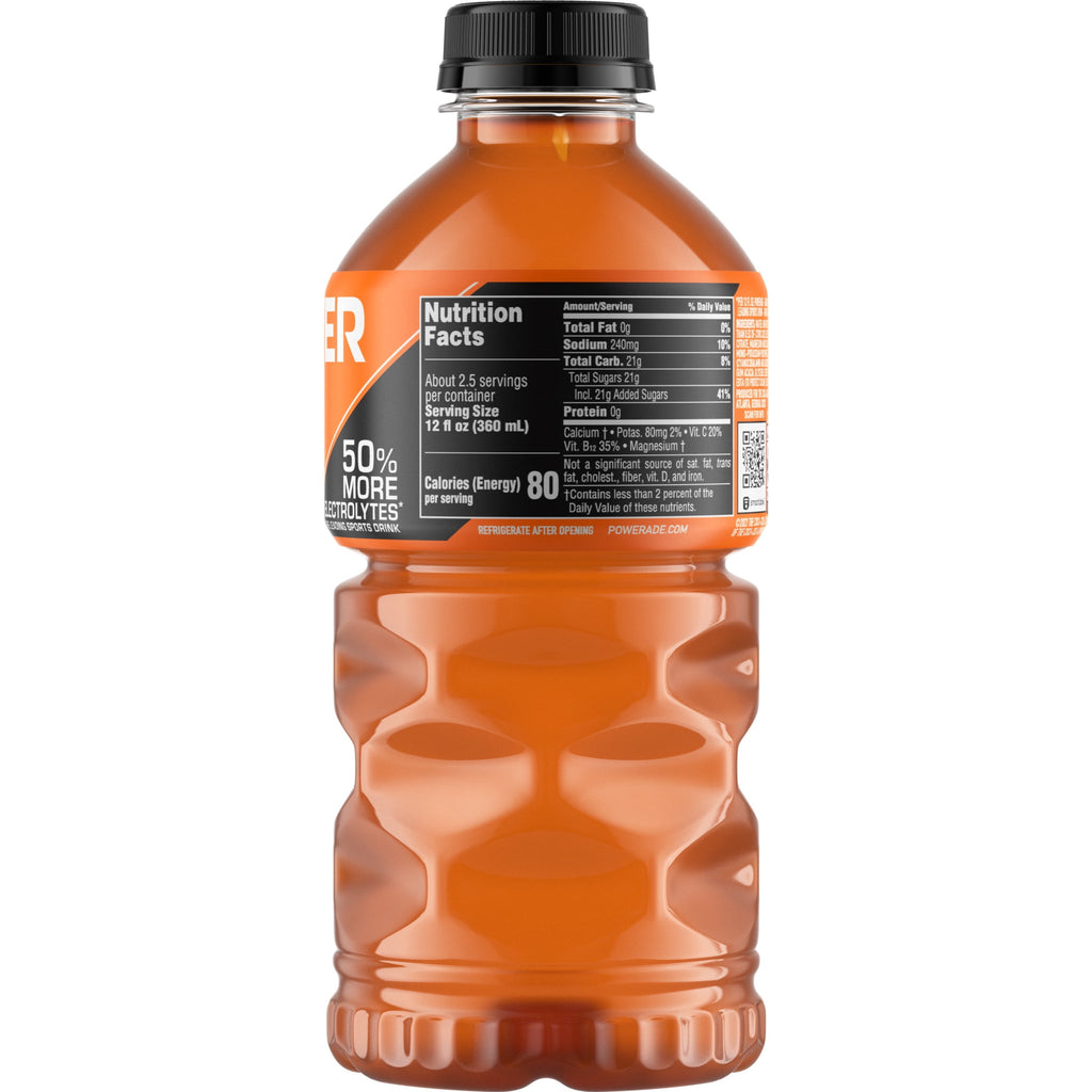 Powerade Orange Electrolyte Sports Drink 28 fl oz Bottle