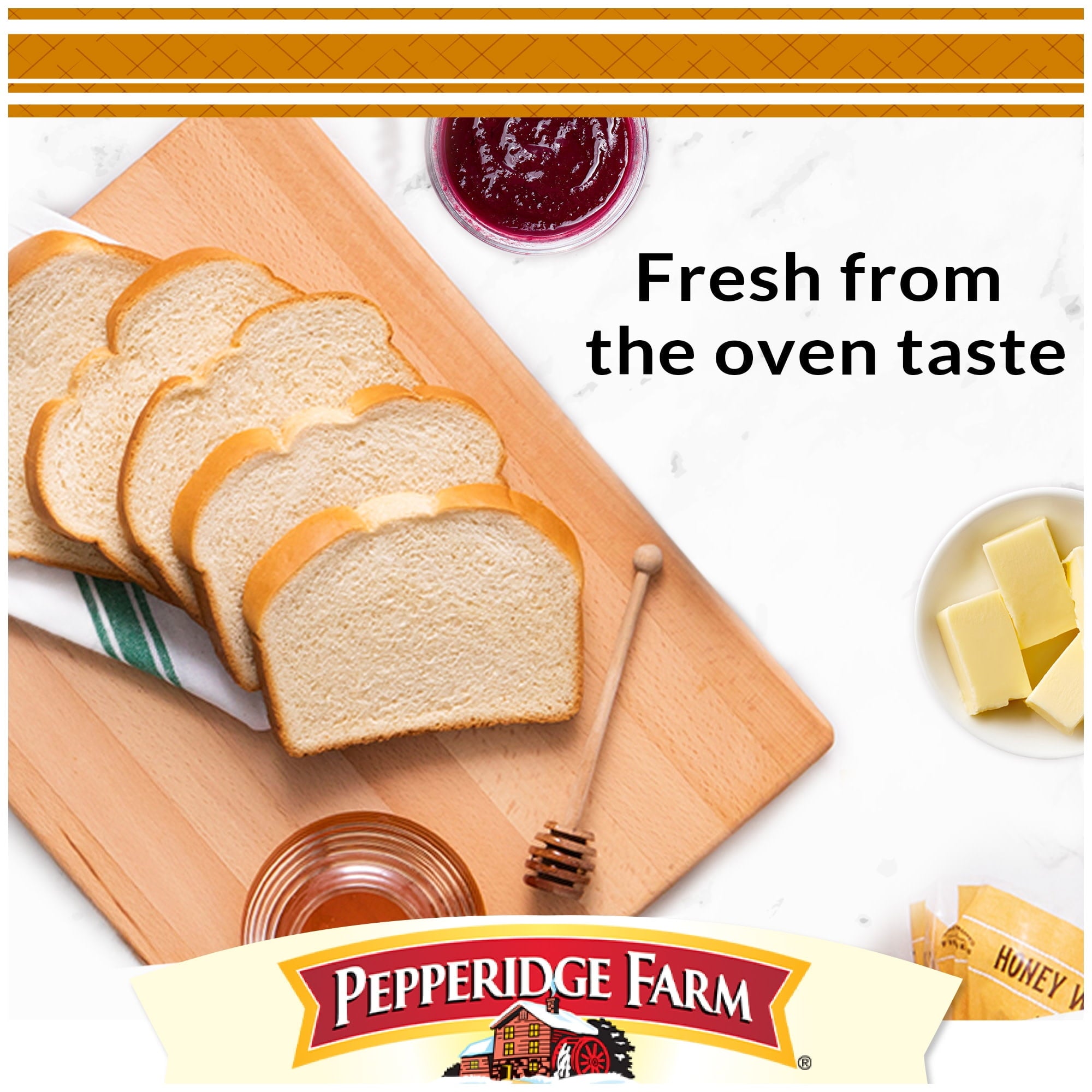 Farmhouse Honey White Bread 22 Oz 1 Count