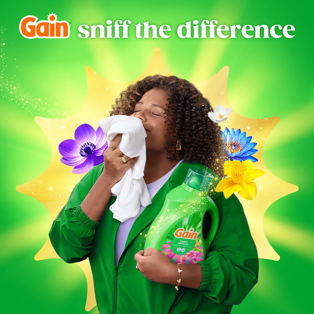 Gain Liquid Laundry Detergent Happy Hibiscus Scent 81 fl oz 61 Loads
