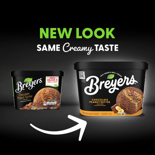 Chocolate Peanut Butter Ice Cream 48 Oz 1 Count Breyers