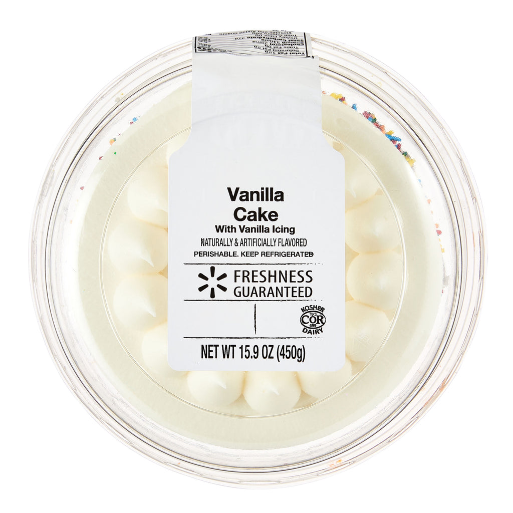 5 Inch Double Layer Vanilla Cake 15.9 Oz 1 Count Freshness Guaranteed