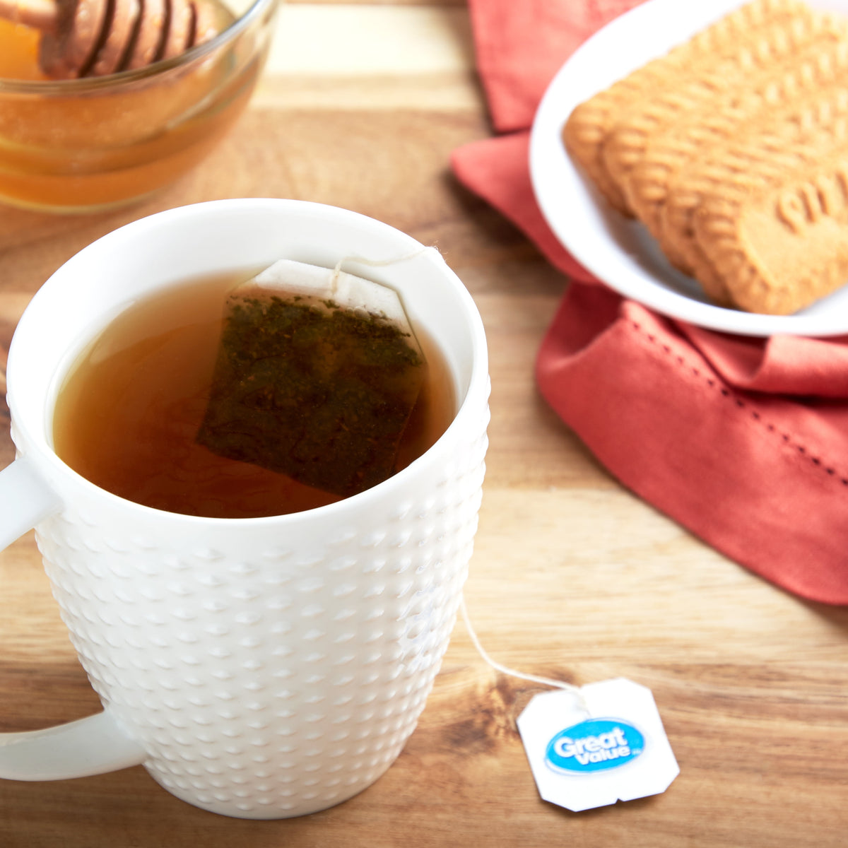 Great Value Peppermint Herbal Tea Bags Caffeine Free 2.12 oz 40 Count