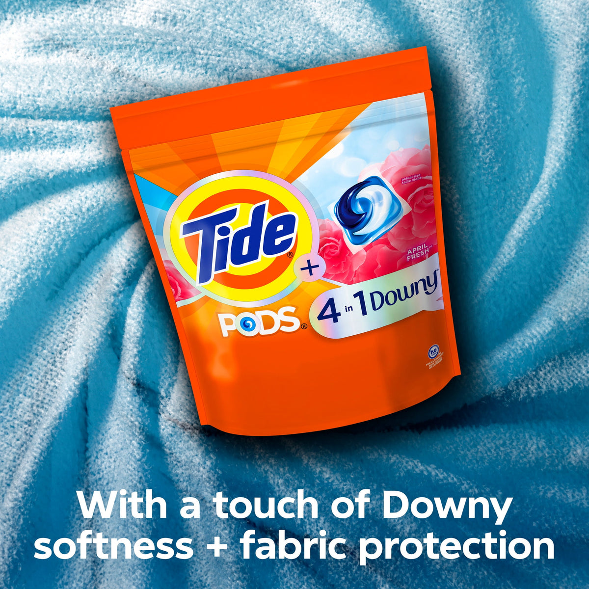 Tide PODS Laundry Detergent Pacs with Downy April Fresh Scent 11 Count