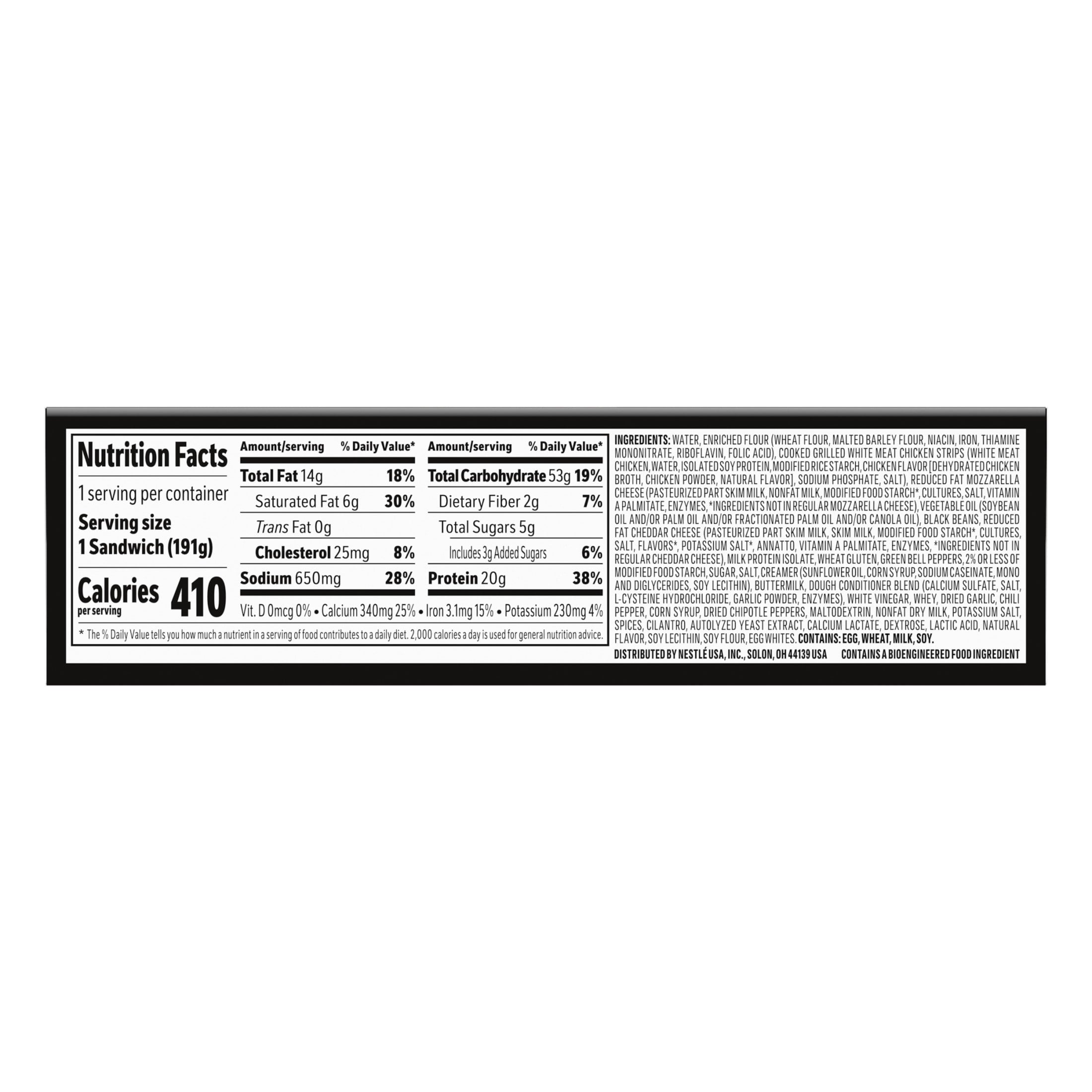 Hot Pockets High Protein Chipotle Chicken Frozen Sandwich 6.75 Oz