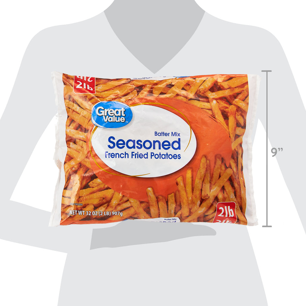 Great Value Seasoned French Fried Potatoes Frozen 32 Oz Bag