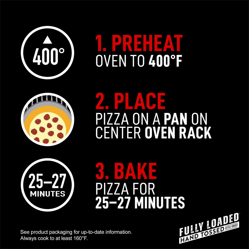 Red Baron Fully Loaded Hand Tossed Meat Lovers Frozen Pizza 28.4 Oz
