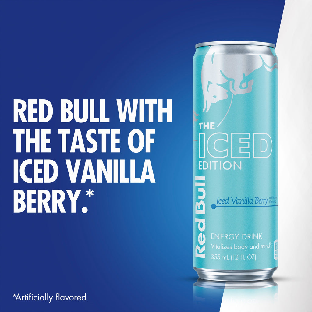 Red Bull Winter Edition Iced Vanilla Berry Energy Drink 12 fl oz 4 Pack Cans