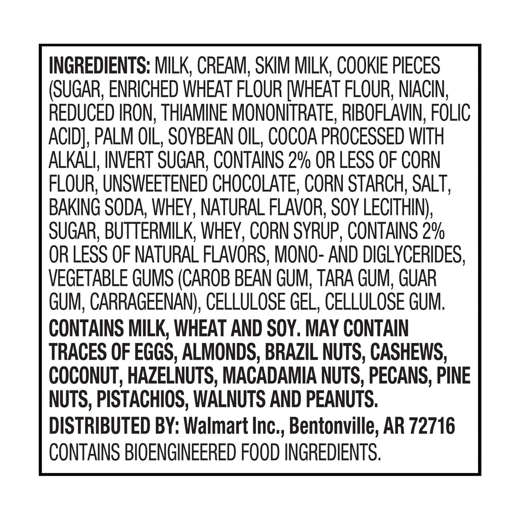 Great Value Cookies & Cream Ice Cream 48 Fl Oz