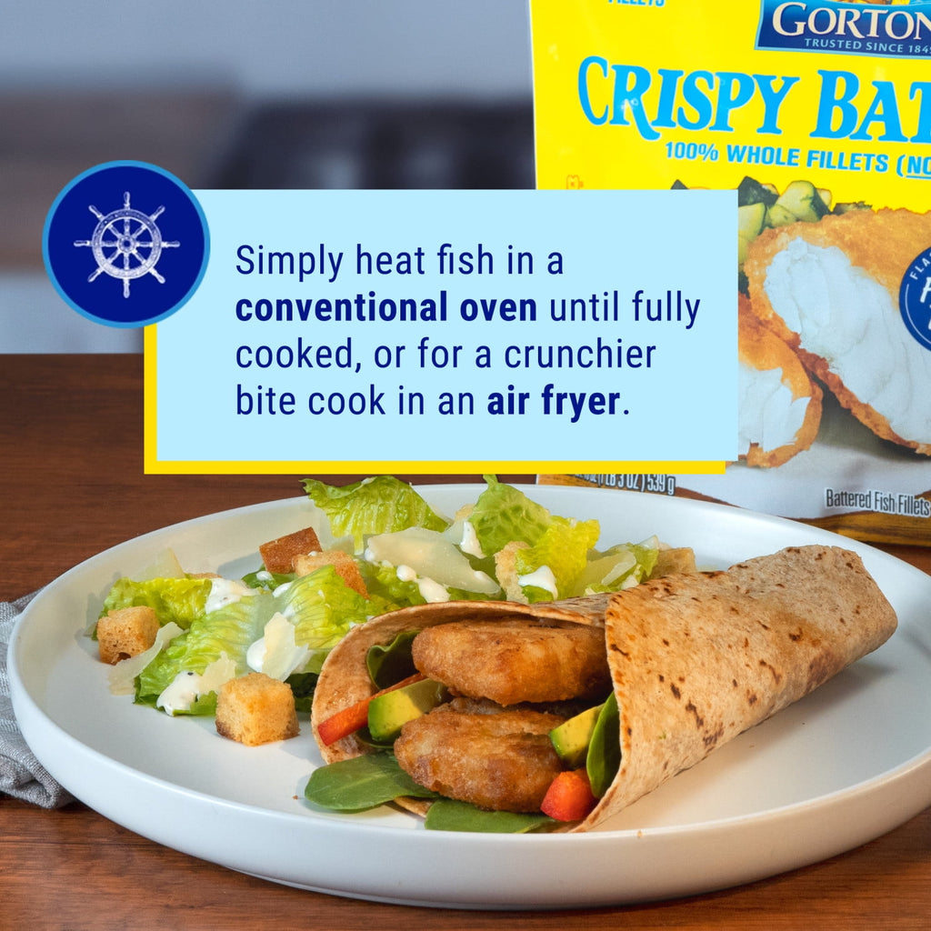 Gorton's Crispy Battered Wild Caught Alaskan Pollock Fillets Frozen 19 Oz 10 Count