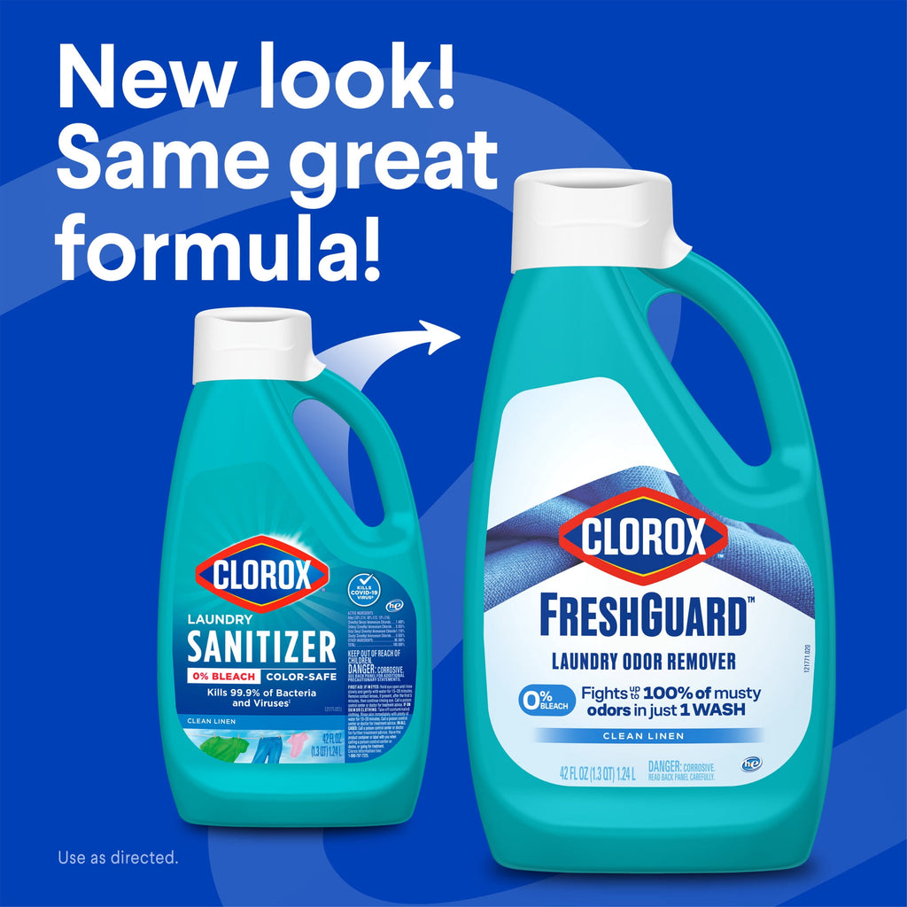 Clorox Fresh Guard Laundry Odor Remover Clean Linen Scent 42 fl oz
