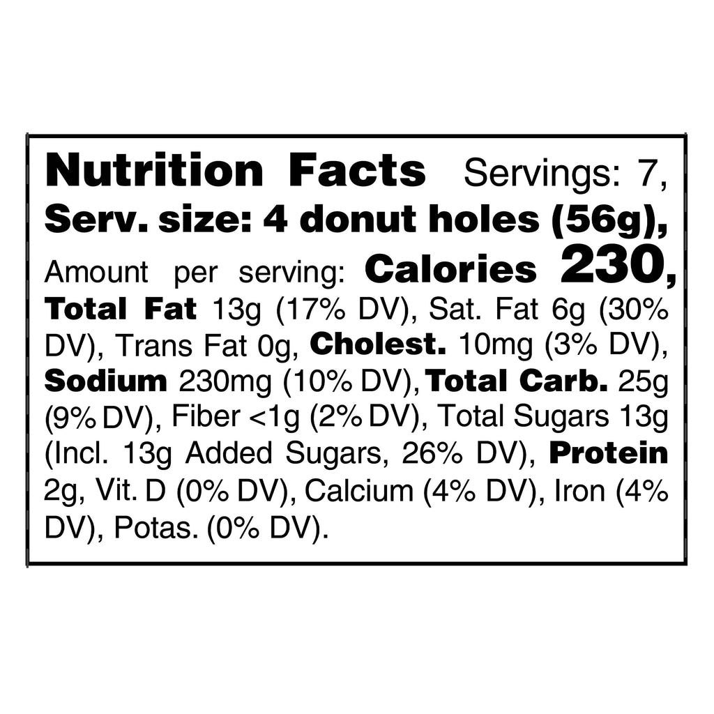 Blueberry Donut Holes 14 Oz 28 Count Freshness Guaranteed