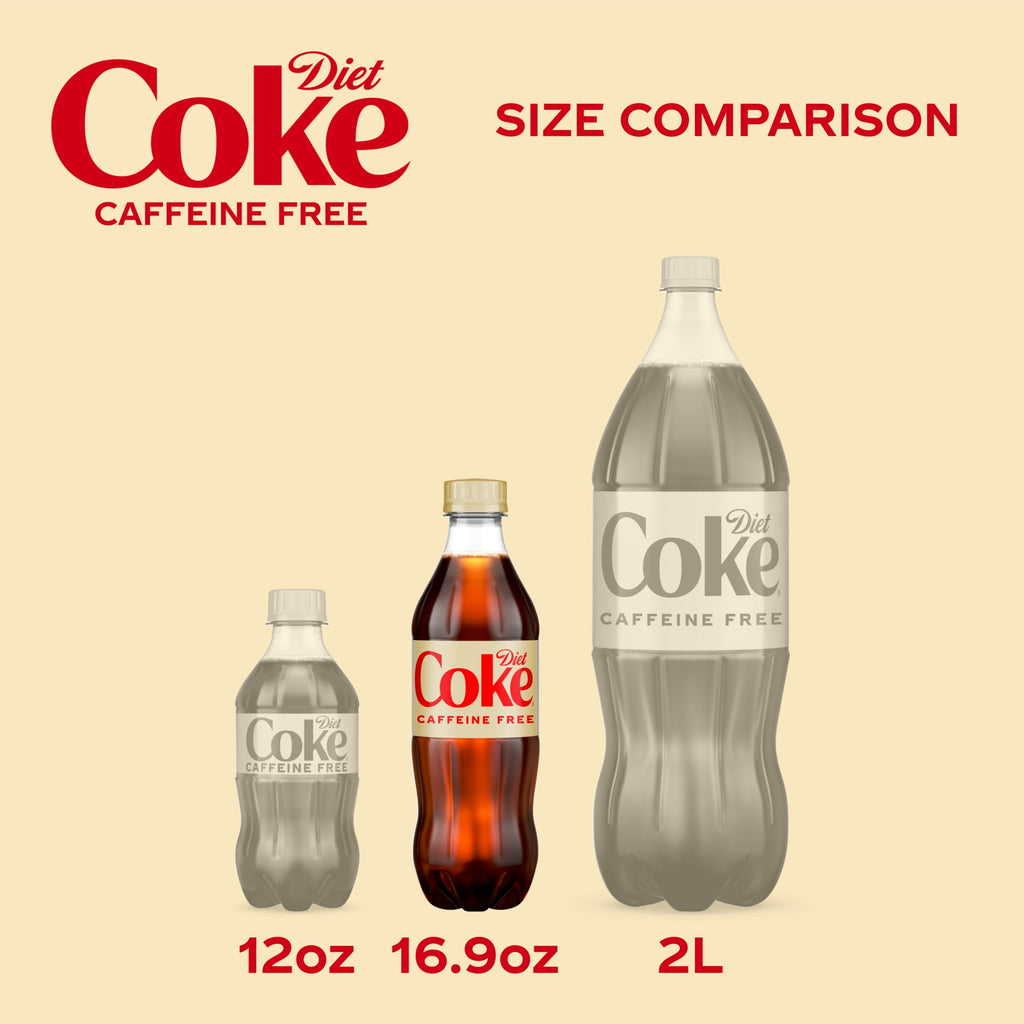 Caffeine-Free Soda Pop Bottles 16.9 Fl Oz 6 Pack Diet Coke