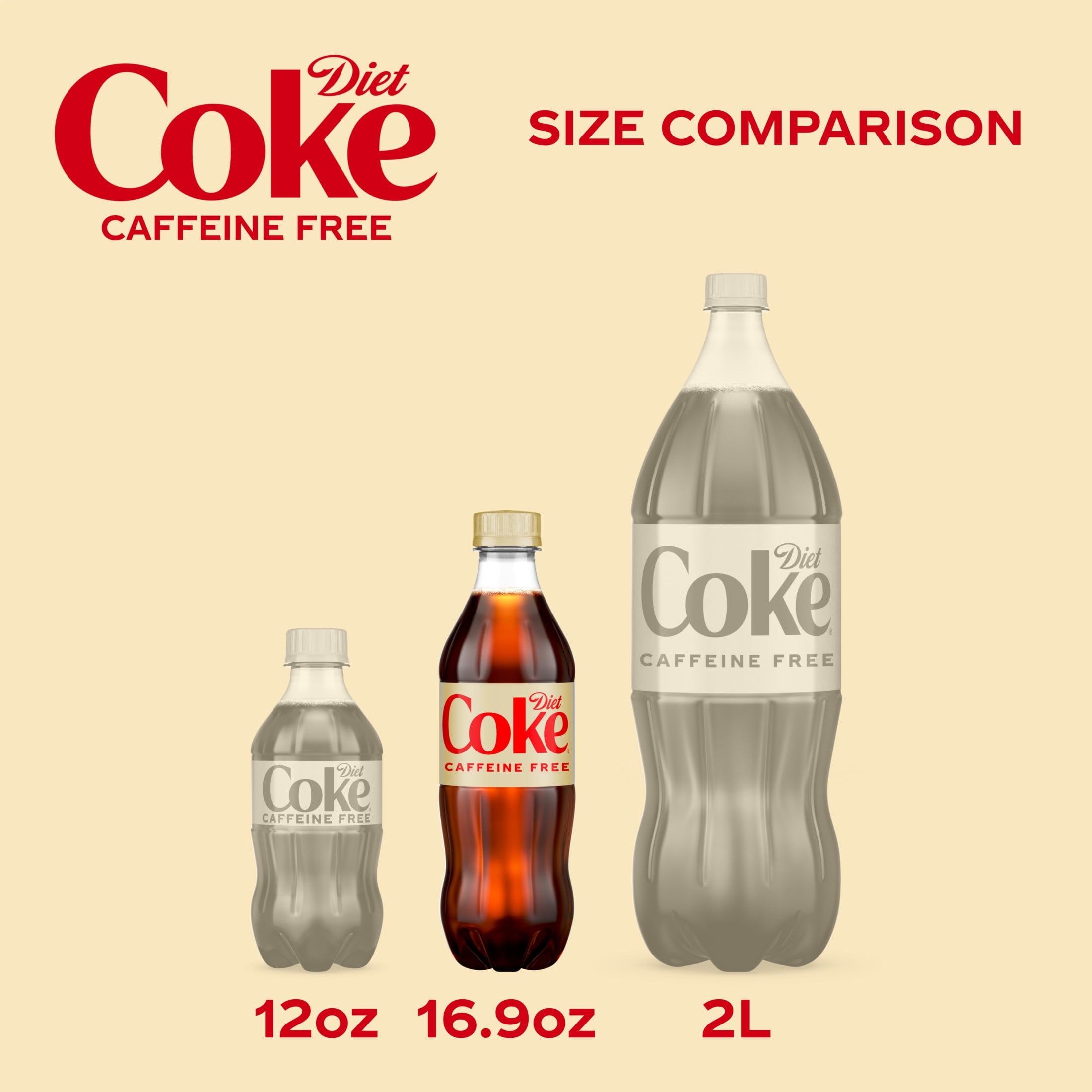 Caffeine-Free Soda Pop Bottles 16.9 Fl Oz 6 Pack Diet Coke