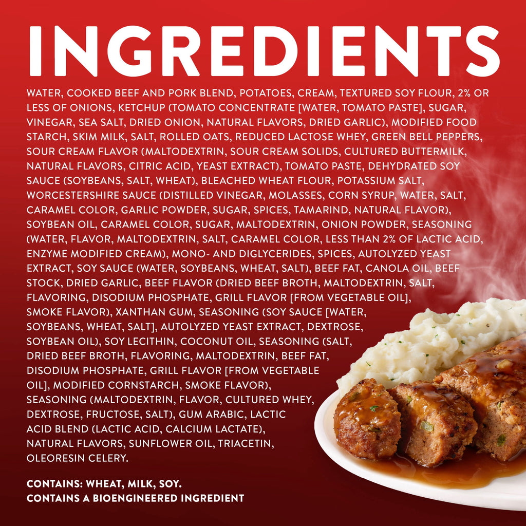 Stouffer's Classic Meatloaf Single Serve Microwave Dinner Frozen 9.875 Oz