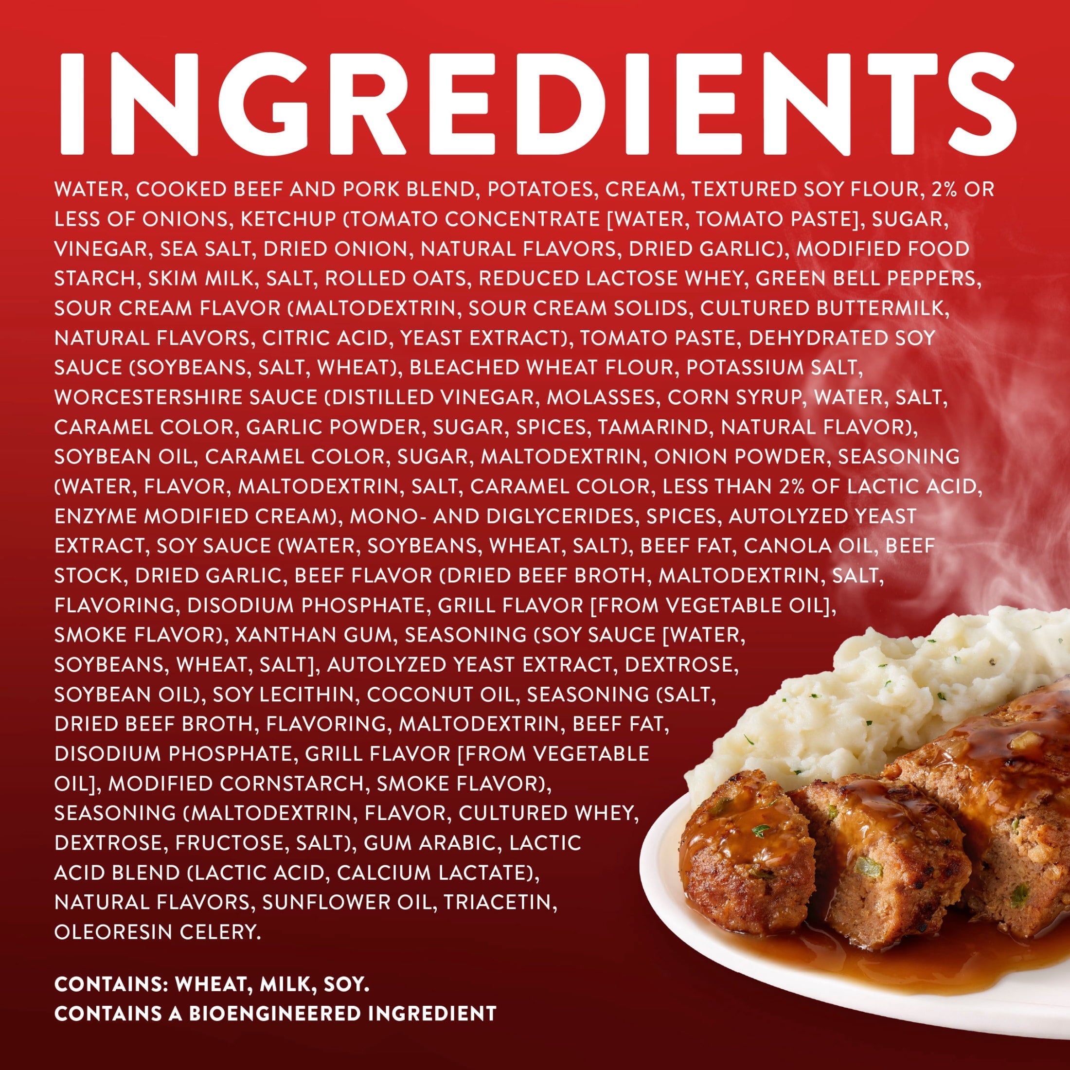 Stouffer's Classic Meatloaf Single Serve Microwave Dinner Frozen 9.875 Oz