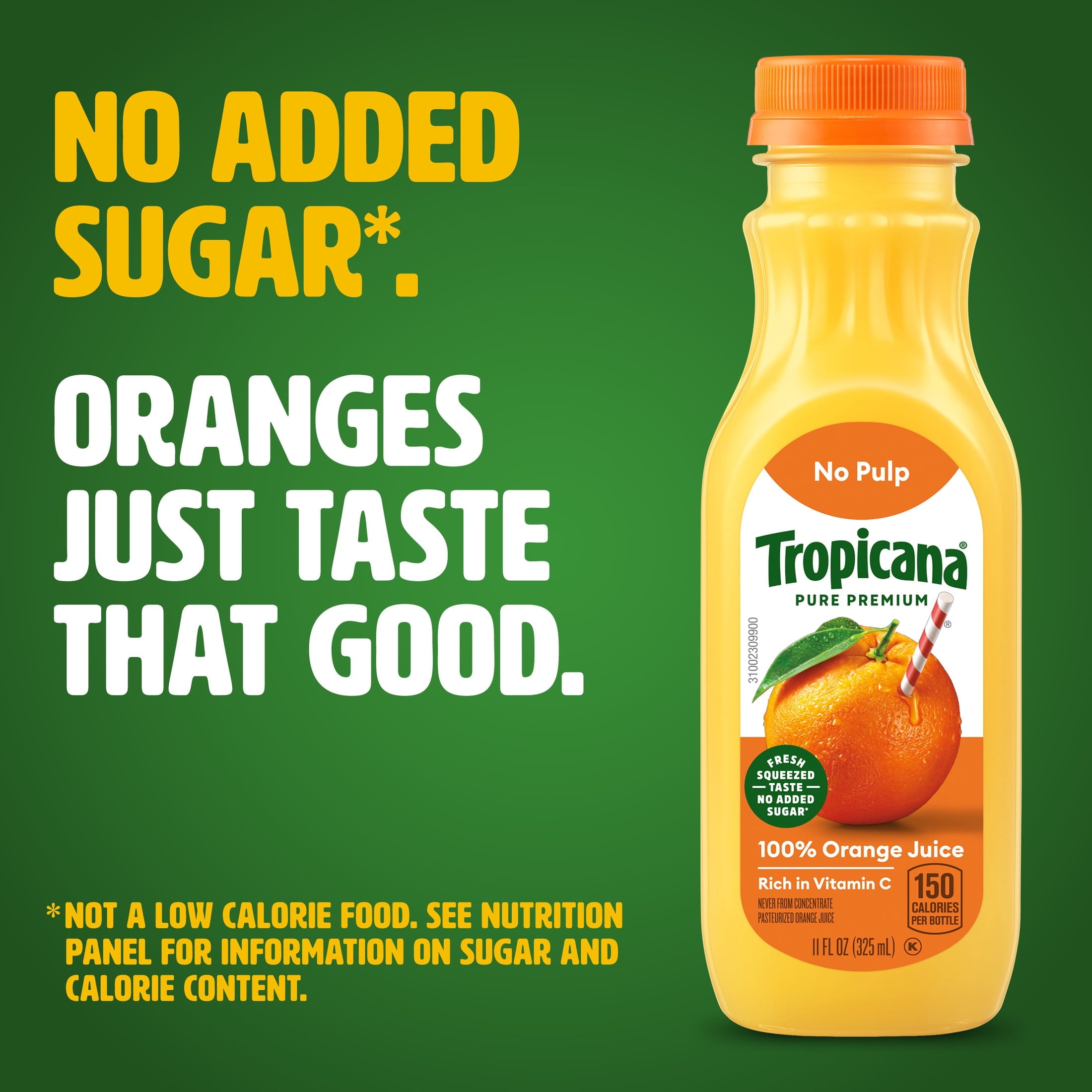 Tropicana Pure Premium 100% Orange Juice Original No Pulp 11 fl oz