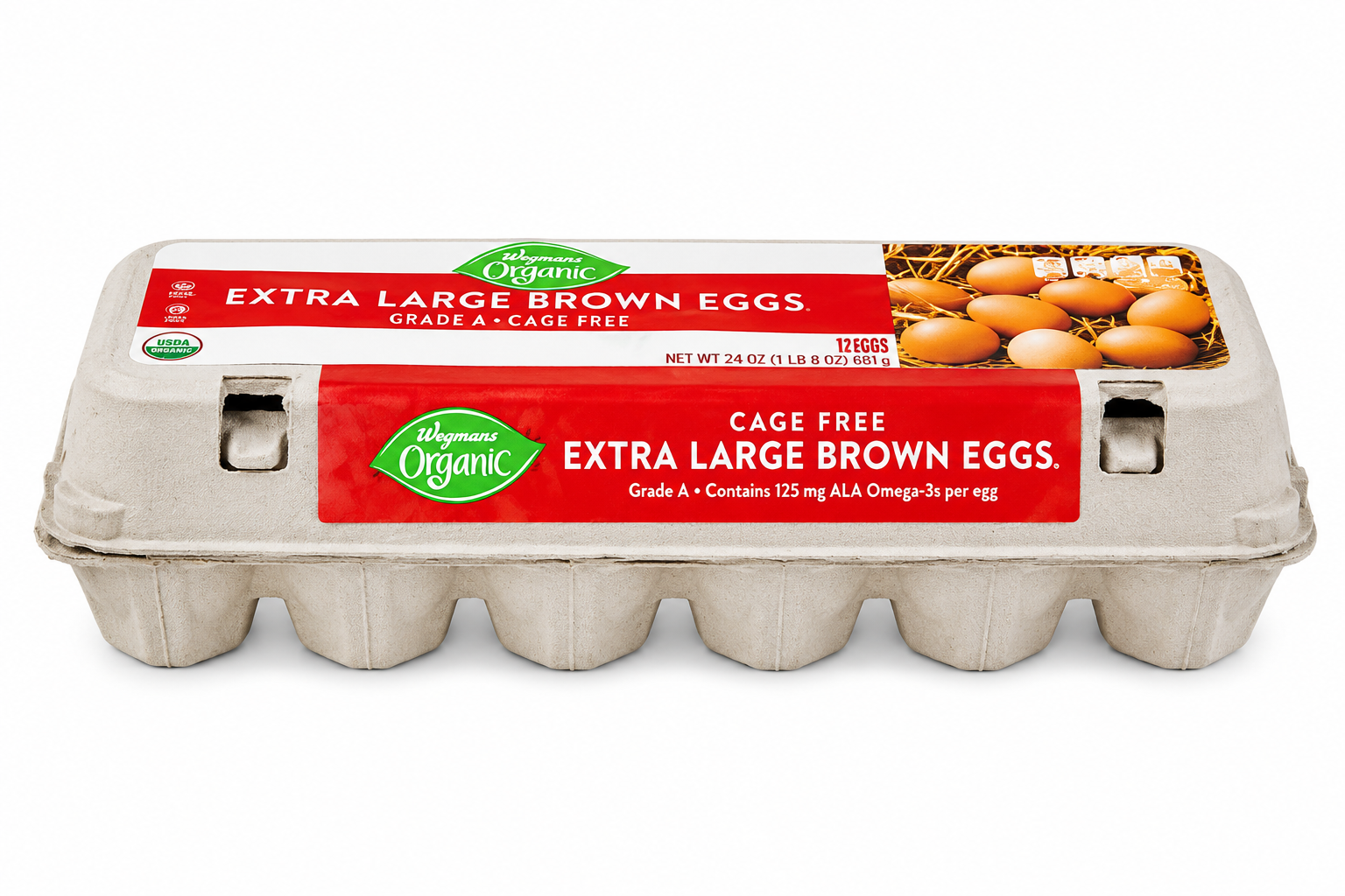 Wegmans Organic Extra Large Brown Eggs, Cage Free