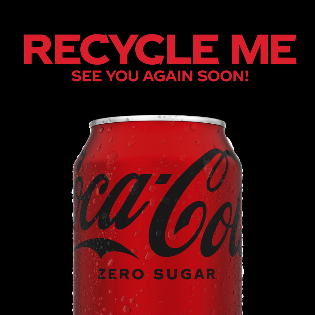Zero Sugar Soda Pop Cans 12 Fl Oz 24 Pack Coca-Cola