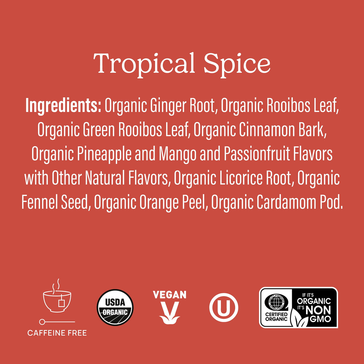 Yogi Tropical Spice Caffeine-Free Organic Herbal Tea Bags 16 Count