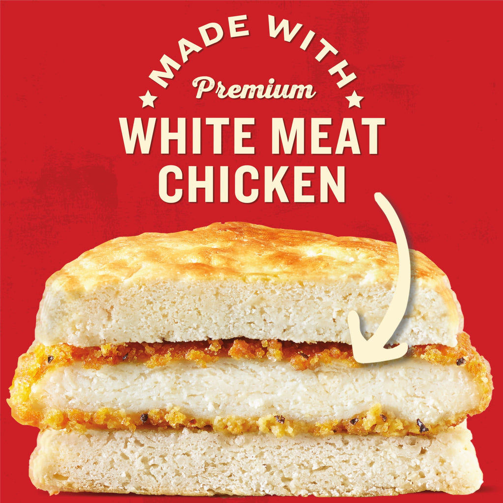 Jimmy Dean Spicy Crispy Chicken Honey Biscuit Frozen Breakfast Sandwich 4 Count 16.4 Oz