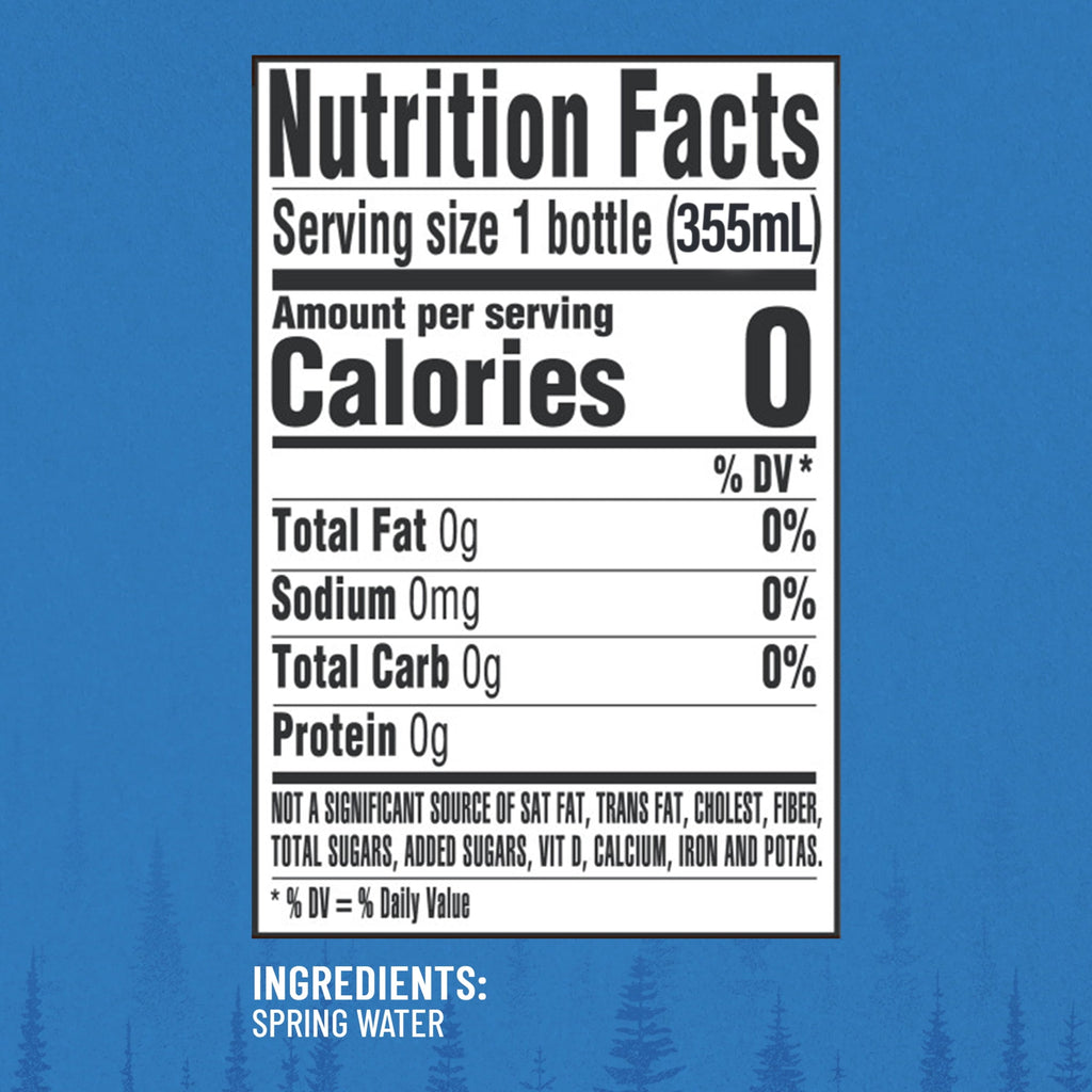 Deer Park Spring Water 12 fl oz Plastic Bottles 12 Pack