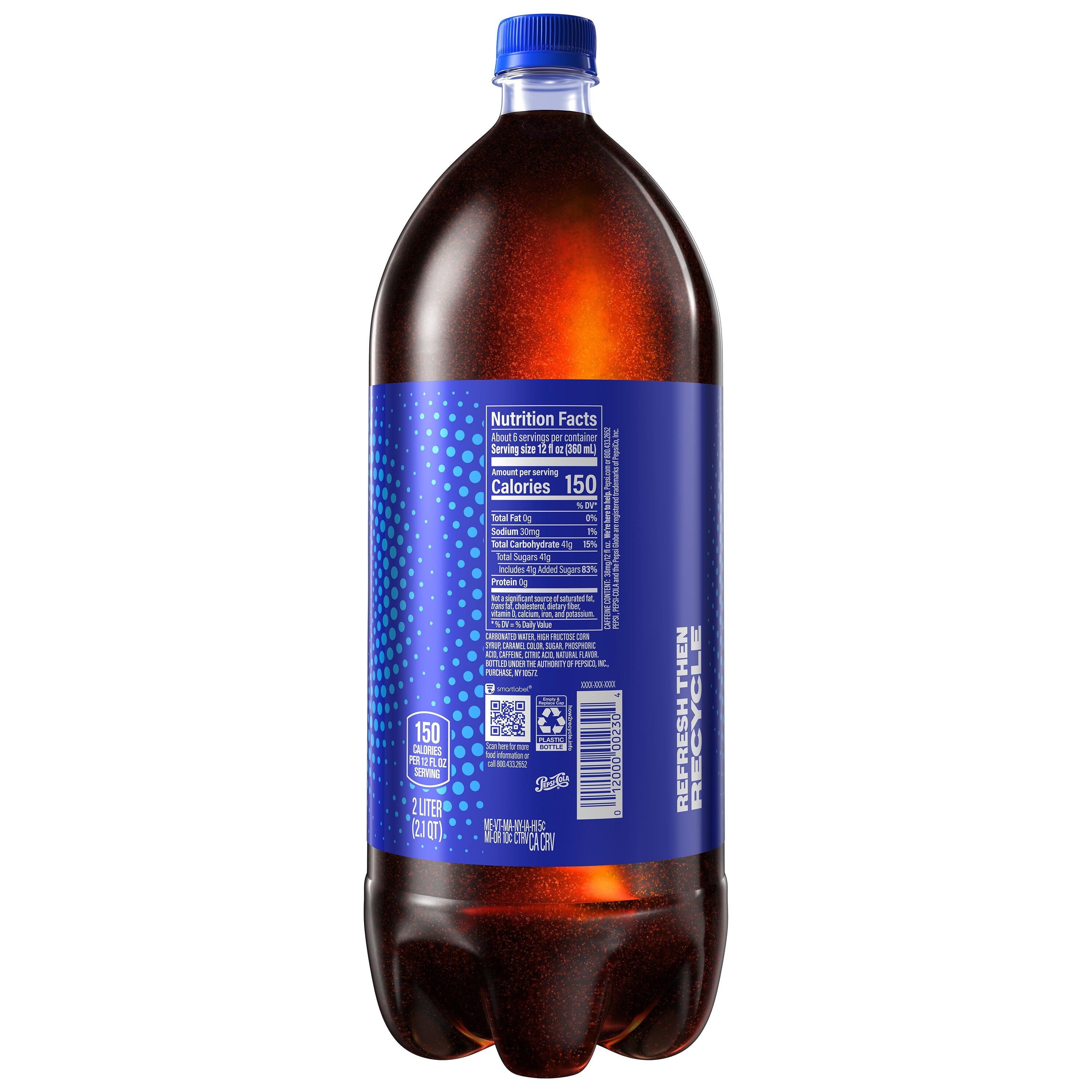 Pepsi Cola Soda Pop 2 Liter Bottle
