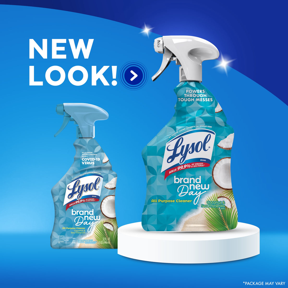 Lysol All-Purpose Cleaner Sanitizing Disinfecting Spray Coconut & Sea Minerals Scent 32 fl oz