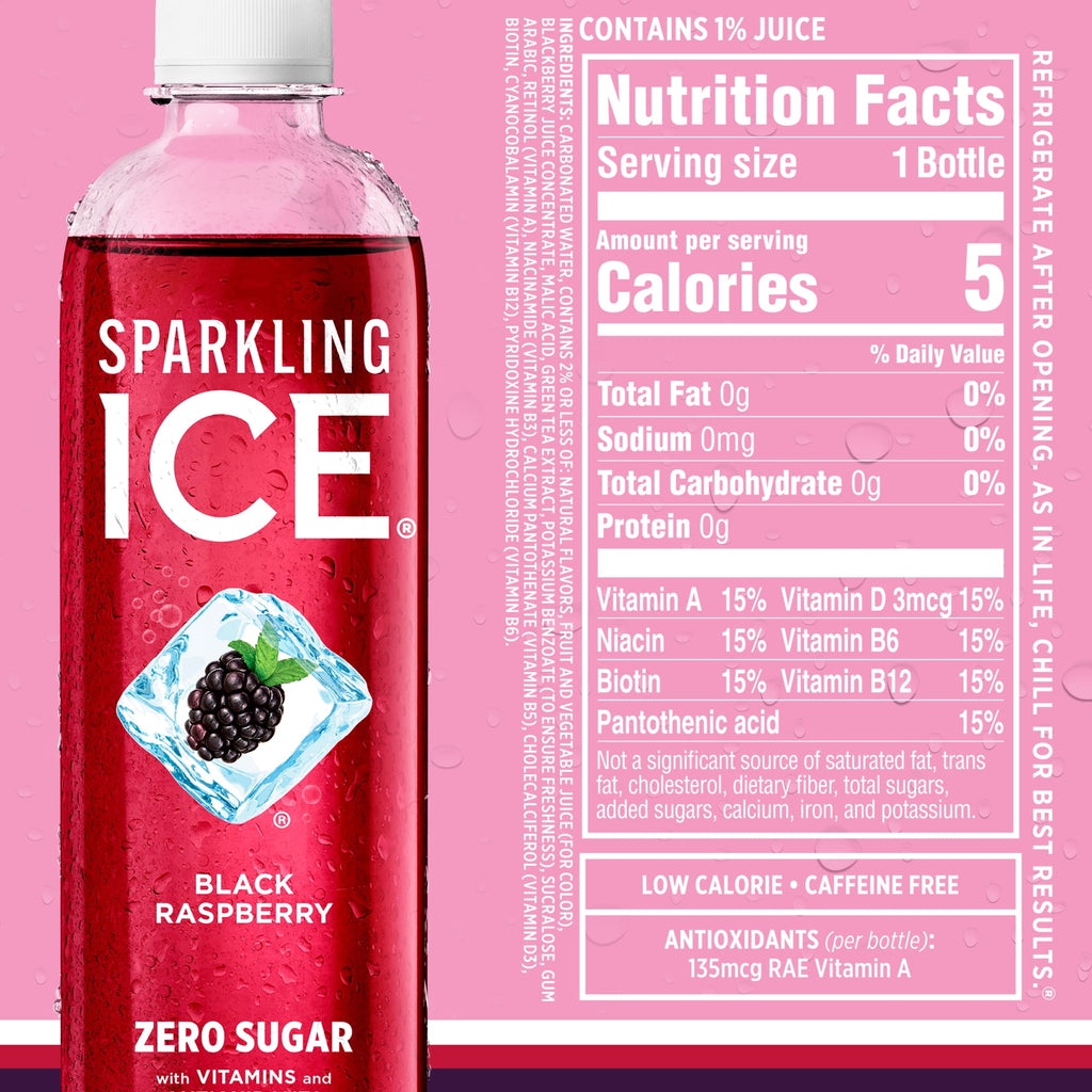Sparkling Ice Purple Variety Pack Flavored Sparkling Water 17 fl oz 12 Count