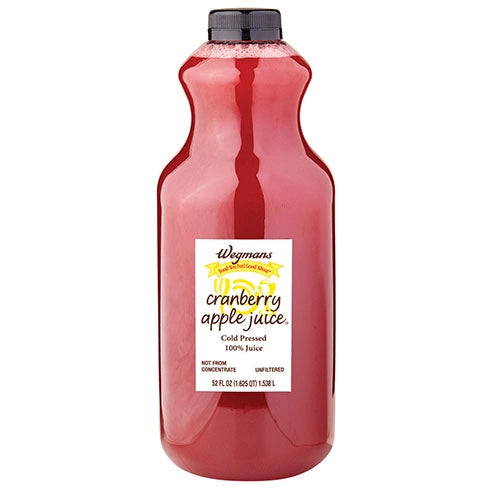 Wegmans Cold Pressed 100% Juice, Cranberry Apple 52 fl. oz.