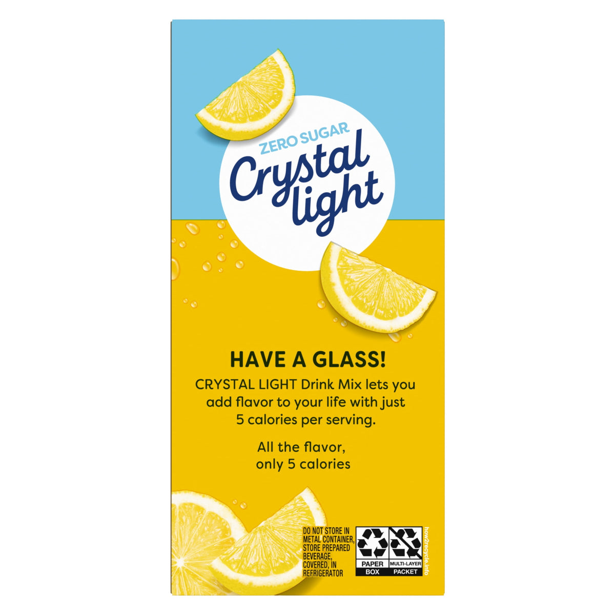 Crystal Light Sugar-Free Lemonade Drink Mix Packets 3.2 oz 6 Count